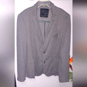 Black Tag by Zara Man Blazer With Crest Size XXL